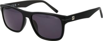 Fila Zwarte Cellulose Acetaat Zonnebril