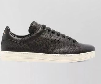 Tom Ford grain leather warwick low top sneaker