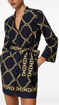 Twin-Set Abito corto con stampa - Nero