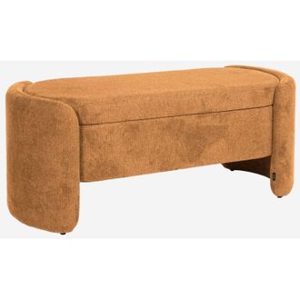 Sweeek Panca contenitore, fondo letto contemporaneo in tessuto