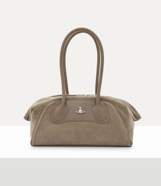 Vivienne Westwood Shirley Small Holdall Leather Stone