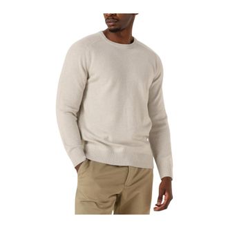 Stefano Lauran Beige Crew Neck Sweater - Heren - Truien - Grijs - Maat: 2XL Zijde