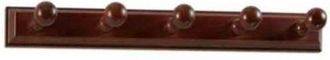 HERDASA Percha Mod. 135 De Pared Clasica 5 Colgadores Varios Colores A Elegir 7 Cm(alto)62 Cm(ancho)9 Cm(largo) Color Roble
