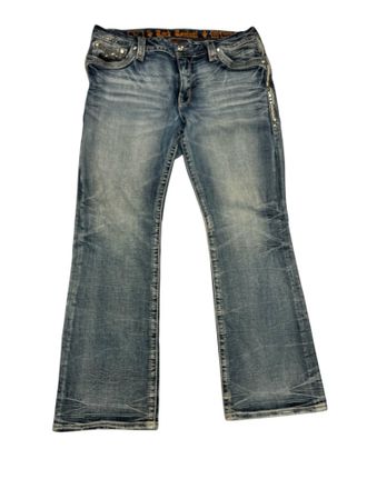 Rock Revival Womens Flare Jeans In Blue