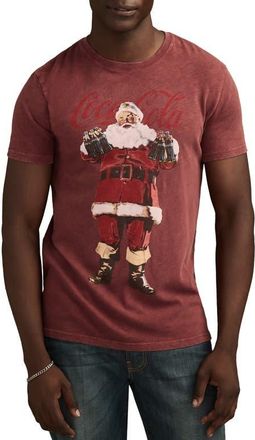 Lucky Brand Coca-Cola Santa Claus Cotton Graphic T-Shirt in Port at Nordstrom, Size Medium