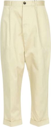 Ami Carrot Oversized Broeken - Dames - Vrijetijds broeken - Beige - L - Katoen - Broeken