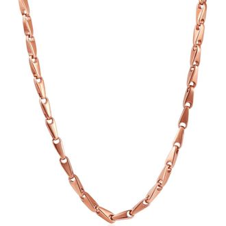 Pompeii3 Mens Seed Link 14k Gold (40gram) or Platinum (75gram) 4mm Link Chain Necklace 20
