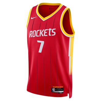 Nike Mens Houston Rockets Icon Edition Dri-FIT NBA Swingman Jersey in Red | II4511-657