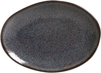 Porto Brasil Oval Dessert Plate Set of 6 in Titanium at Nordstrom