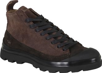 Panchic Edge Hydro Waxed Suede Lace-Up Ankle Boots