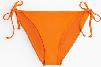 H&M Tie-Tanga Bikinihose - Orange
