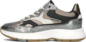 Floris Van Bommel Zilveren Lage Sneakers voor Herfst/Winter - Dames - Sneakers - Veelkleurig - 40 EU - Wol - Schoenen
