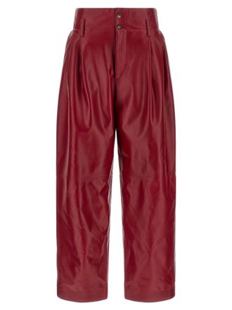 Alberta Ferretti Leather Womens Pants