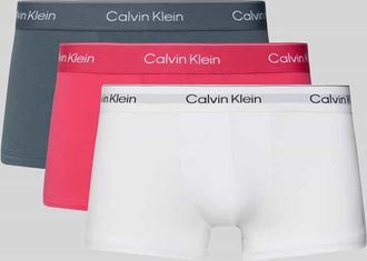 Calvin Klein Underwear Trunks mit elastischem Logo-Bund im 3er-Pack in Pink, Größe XXL
