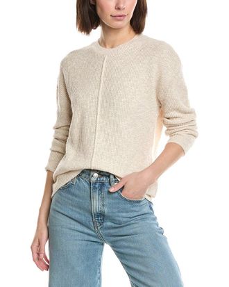 ATM Anthony Thomas Melillo Atm Anthony Thomas Melillo Pintuck Linen & Silk-Blend Sweater