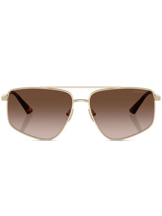 Jimmy Choo Eyewear Occhiali da sole squadrati - Oro
