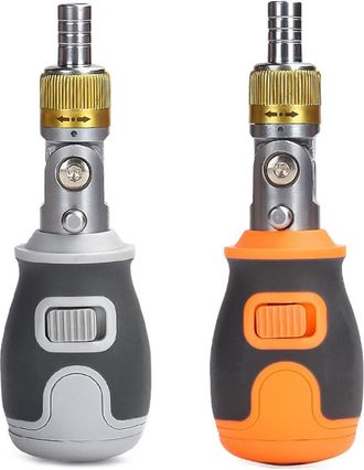 OEM Juego De 2 Destornilladores De Carraca Plegables Multi&aacute;ngulo 8 En 1, Con Rotaci&oacute;n De 180&deg;