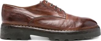 Eleventy Derby veterschoenen met rubberen zool - Bruin