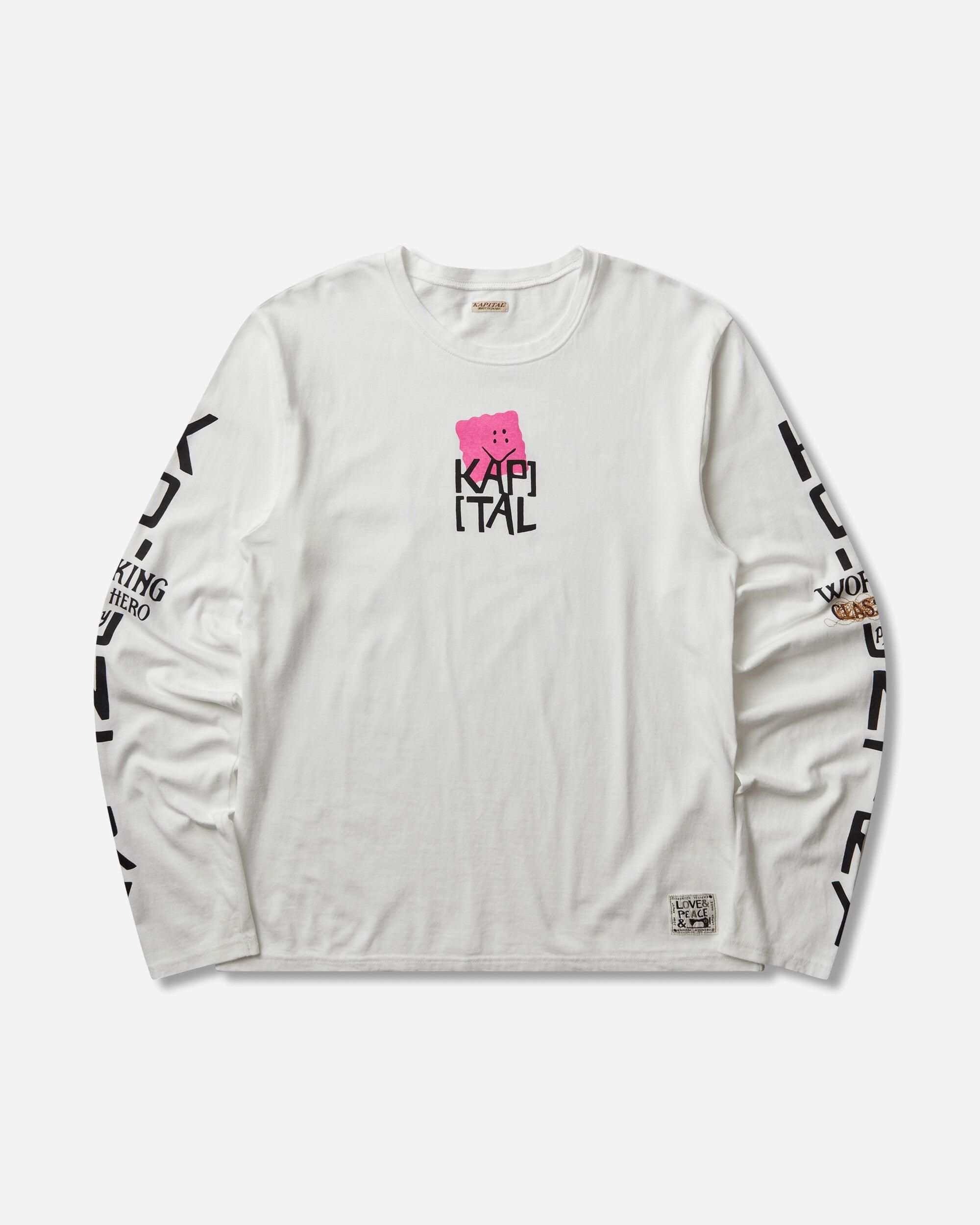 KAPITAL Men s 20/-Jersey Crew Longsleeve T-Shirt (Peckish Kap