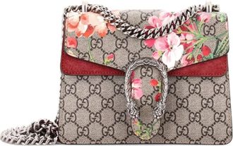 Gucci Dionysus Bag Blooms Print GG Coated Canvas Mini shoulder bag - Bruin