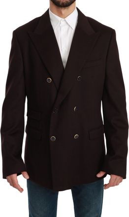 Dolce & Gabbana Heren Bordeaux Kasjmier Jas TAORMINA Blazer