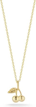 Glaze Jewelry 14K Yellow Gold Vermeil Cherry Pendant Necklace at Nordstrom Rack