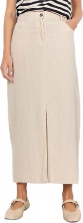 soya concept Ina Linen Skirt In Sand