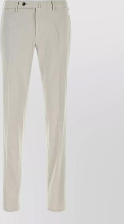 Pantaloni Torino cotton-silk straight-leg trousers