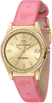 Chiara Ferragni Gouden Dames Quartz Horloge - Dames - Horloges - Geel - ONE Size - Accessoires