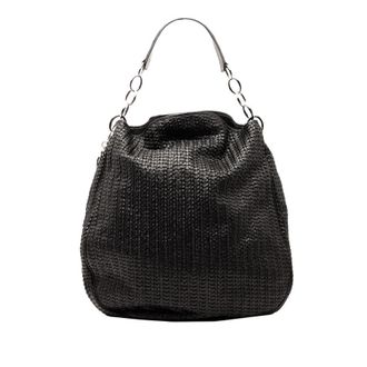 Dior Pre-owned Dior Woven Lambskin Soft Lady Dior Hobo Ladies 132.BM.1017