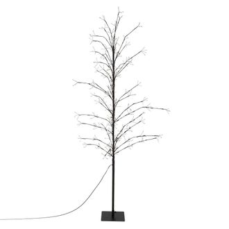 ECD Germany Árbol de navidad artificial 180cm con 480 luces LED blanco cálido