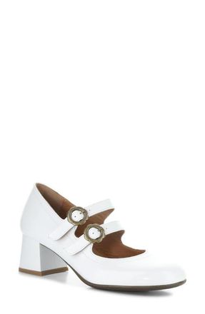 FLY London Paaf Mary Jane Pump in 005 Off White at Nordstrom, Size 10-10.5Us