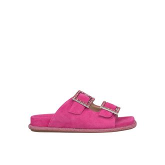 Alma En Pena Alma EN Pena, Schoenen, Dames, Roze, 36 EU, Comfortabele platte sandaal met gespen