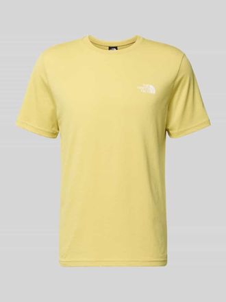 The North Face T-Shirt mit Label-Print in GELB, Größe XXL