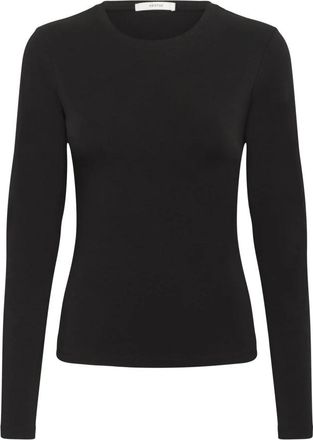 Gestuz Long Sleeve Top - Dames - Longsleeves - Zwart - M - Tops