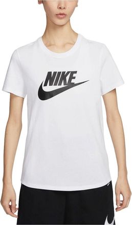Nike (WMNS) Nike Sportswear Essentials Logo T-shirt Asia Sizing White Black DX7907-100
