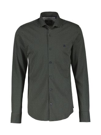 Lerros Langarmhemd LERROS LERROS Herren Jerseyhemd mit Haifischkragen, Herren, Gr. S, Normalgr&ouml;ssen, gr&uuml;n (chilled olive), 100% Baumwolle, Hemden Langarmhemd