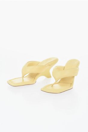 Gia Couture Leather Thong Sandals with 8cm Wedge Heel size 37