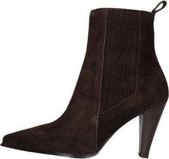 Notre-V Schoenen, Dames, Bruin, 40 EU, Enkellaarsjes