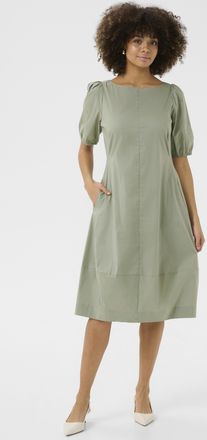 Culture Jurk Casual fit Seagrass green