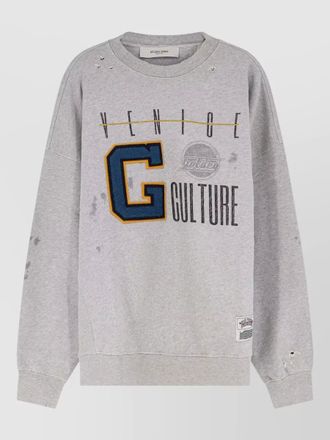 Golden Goose cotton sweatshirt crew neck graphic print