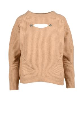 Anna Molinari Wool & Cashmere Sweater - Beige
