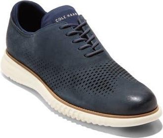 Cole Haan 2.ZeroGrand Laser Wing Derby in Navy Blz/i at Nordstrom Rack, Size 7.5