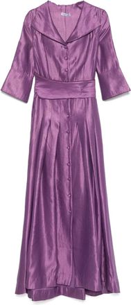 Baruni Abito lungo con effetto metallizzato - Viola