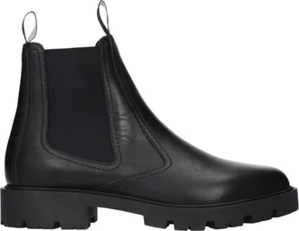 Celine Black Leather Ankle Mens Boots