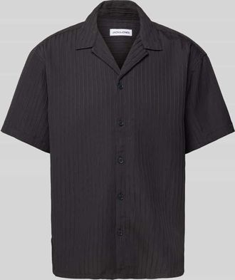 Jack & Jones Jack & Jones Freizeithemd mit Knopfleiste Modell MASSIMO in Black, Gr&ouml;&szlig;e XXL