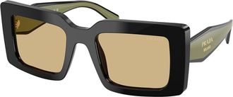 Prada PR D01S 03K10R Womens Sunglasses Black Size 52