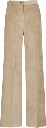 Herno Beige Straight-Leg Corduroy Pants