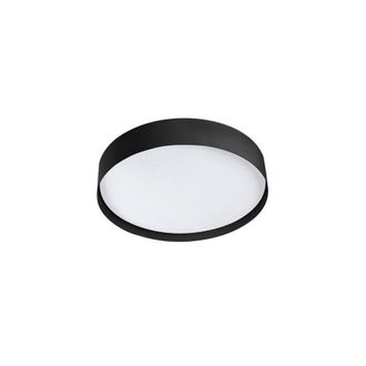 Netlighting Vuk Led Matt Black Flush Ceiling Lamp IP44