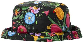 Gucci Black Floral Bucket Hat
